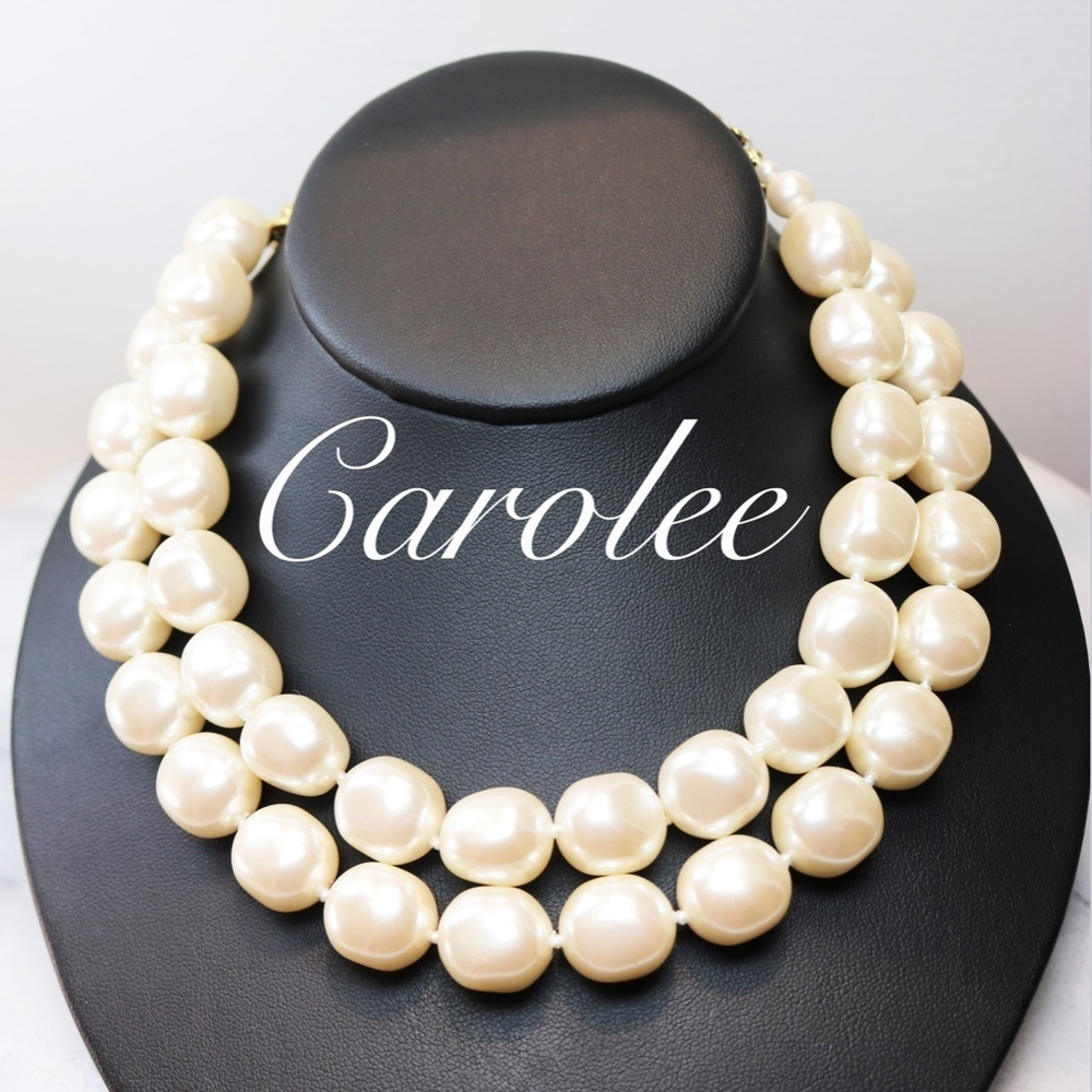 Vintage Baroque Massive Pearl Carolee Necklace